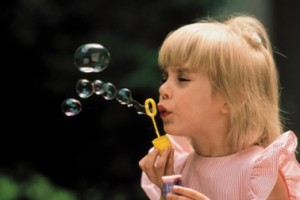 little-girl-bubble-blower